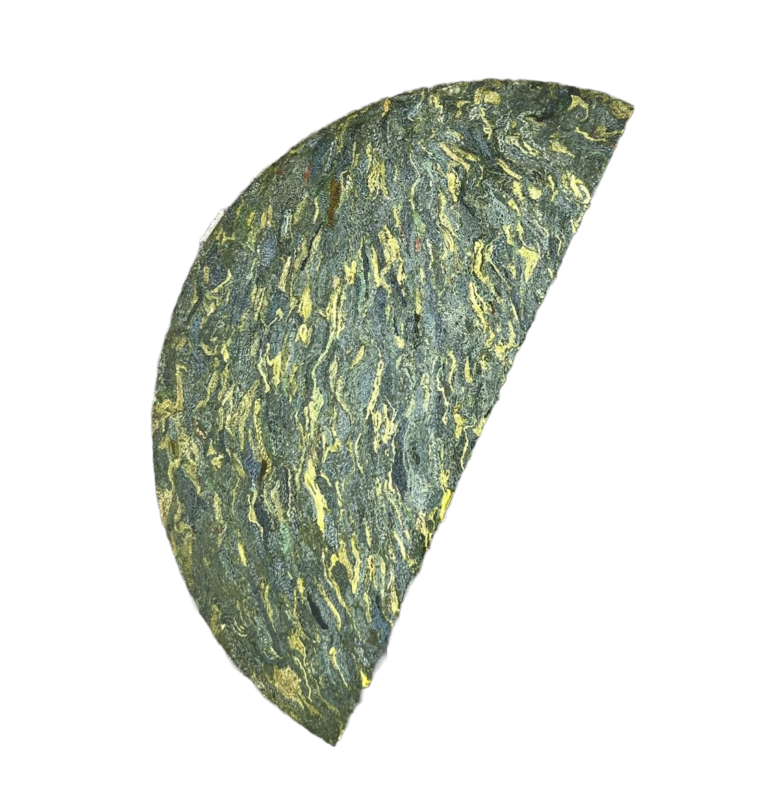 Green, Blue, and Yellow Rag Phenolic