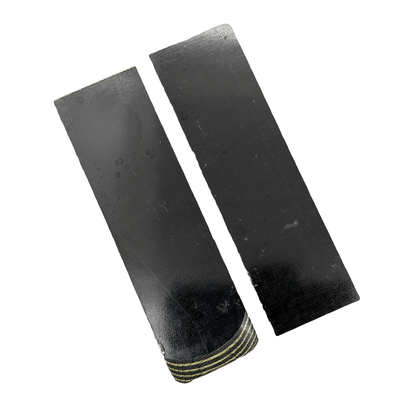 Vintage Black and Natural Linen Phenolic (Thick Lines)