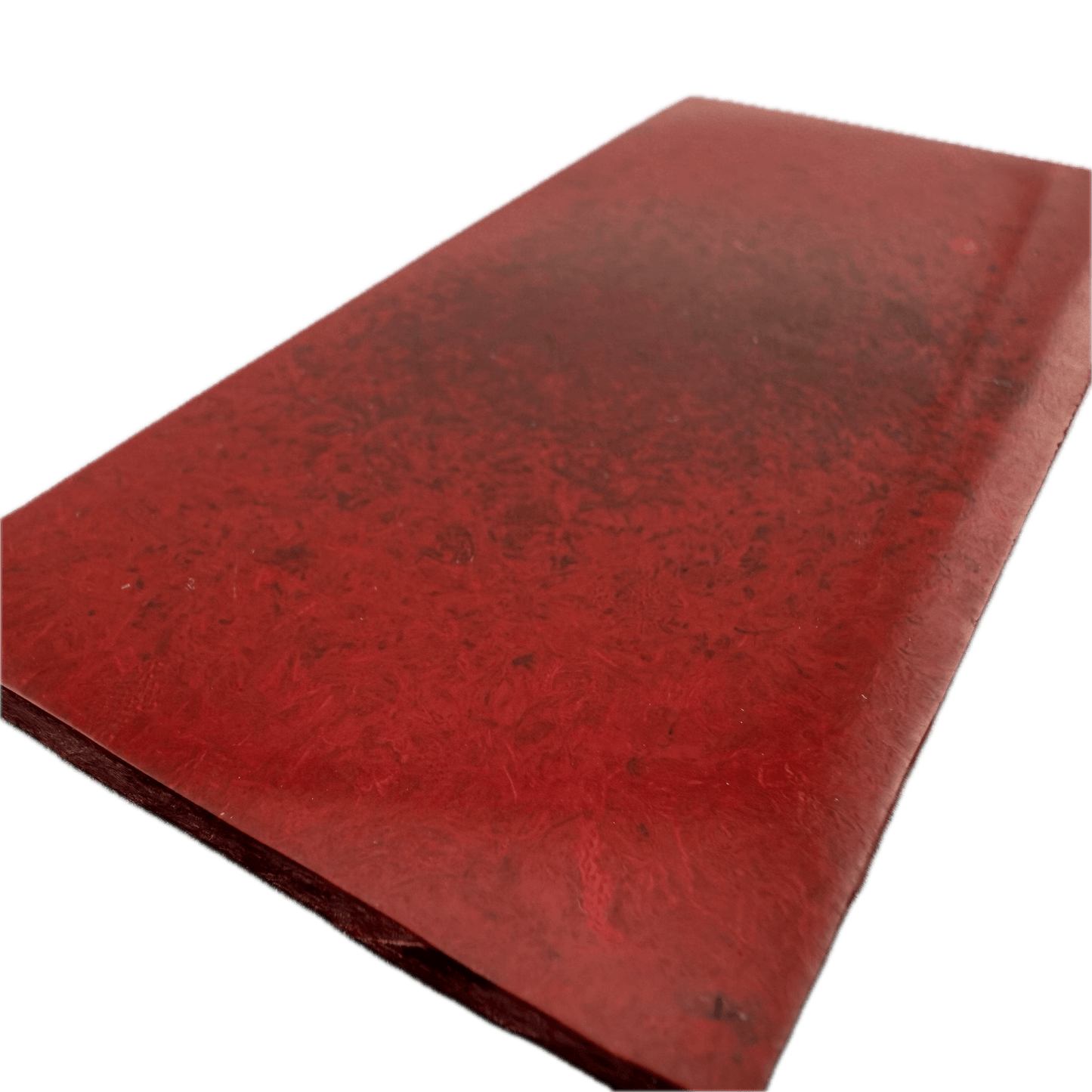 Vintage Ruby Red Rag Micarta