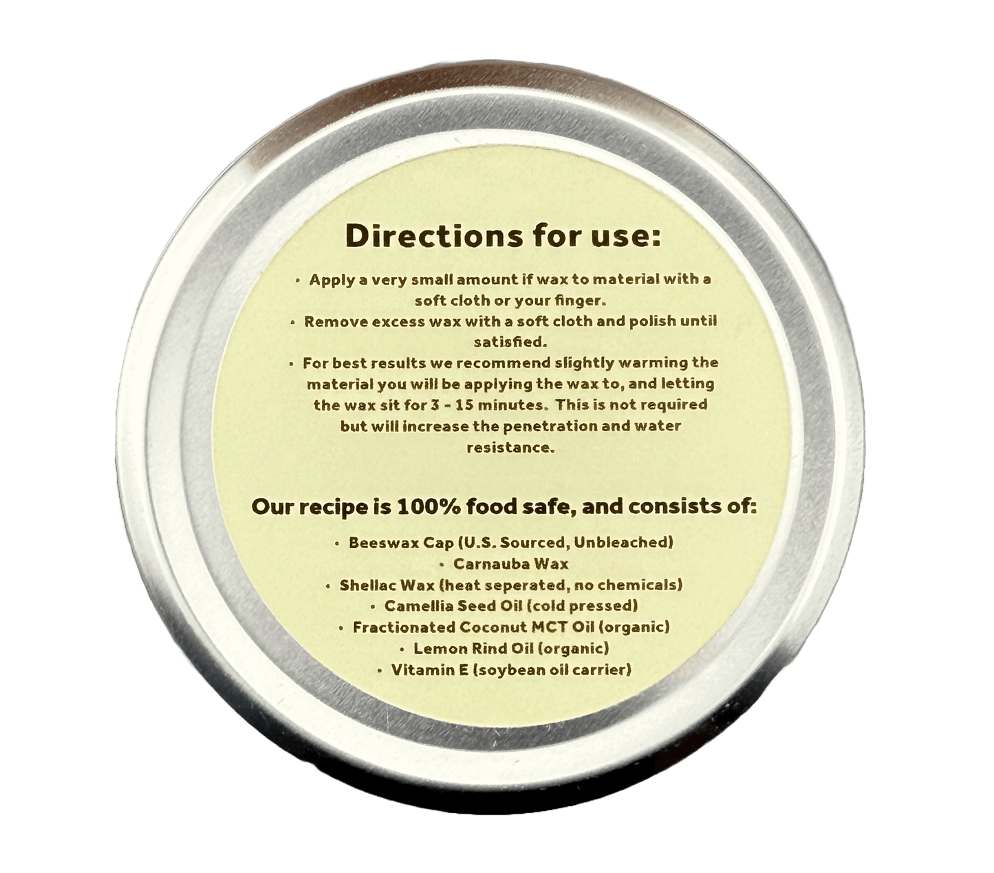 Non-Hardening Wax (Food Safe) - 2oz