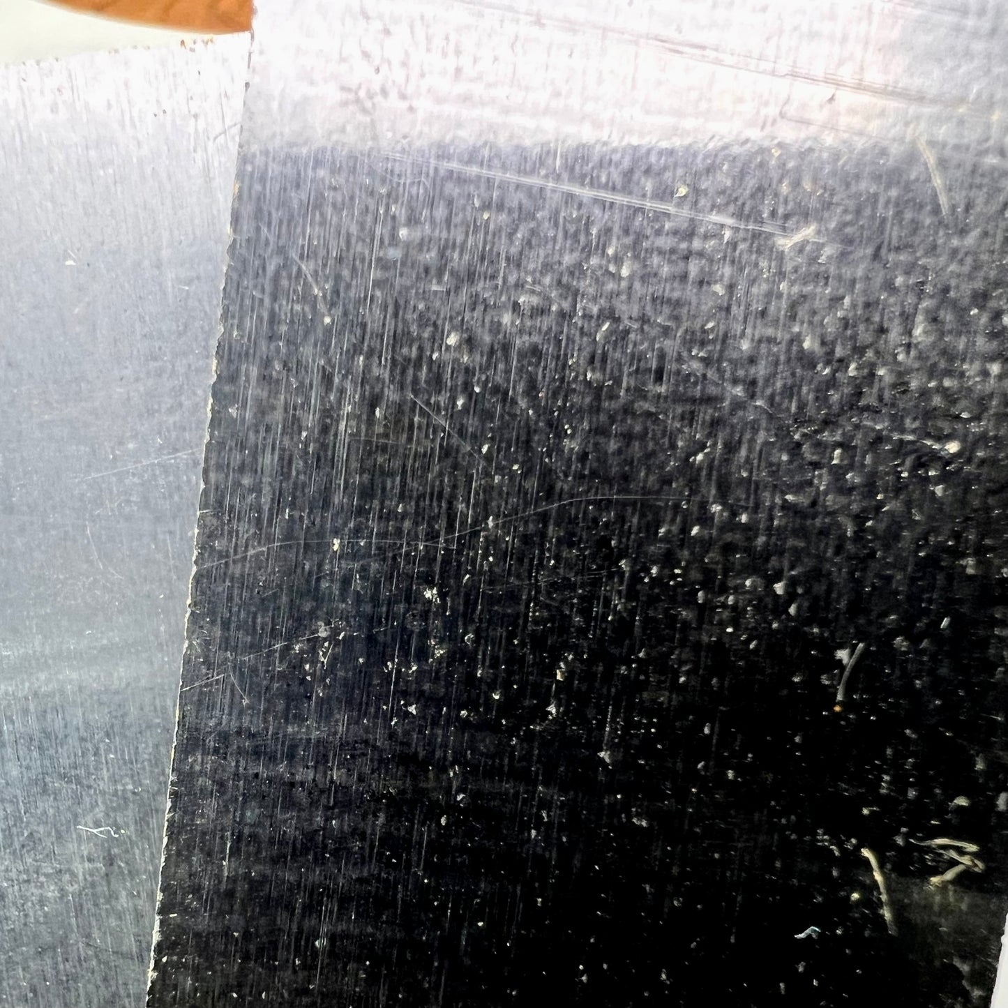 Vintage Black and Natural Canvas Phenolic (thick lines)