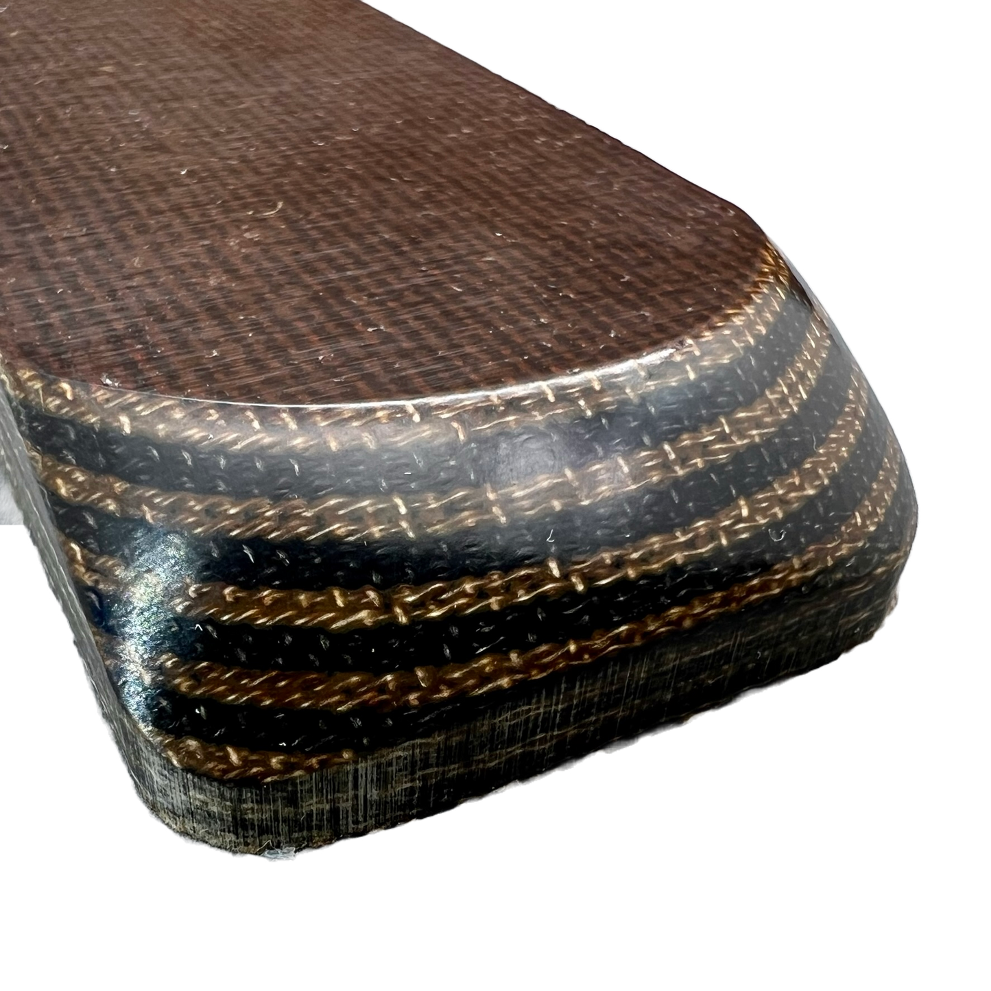 Vintage Natural and Black Canvas Phenolic (thick lines)