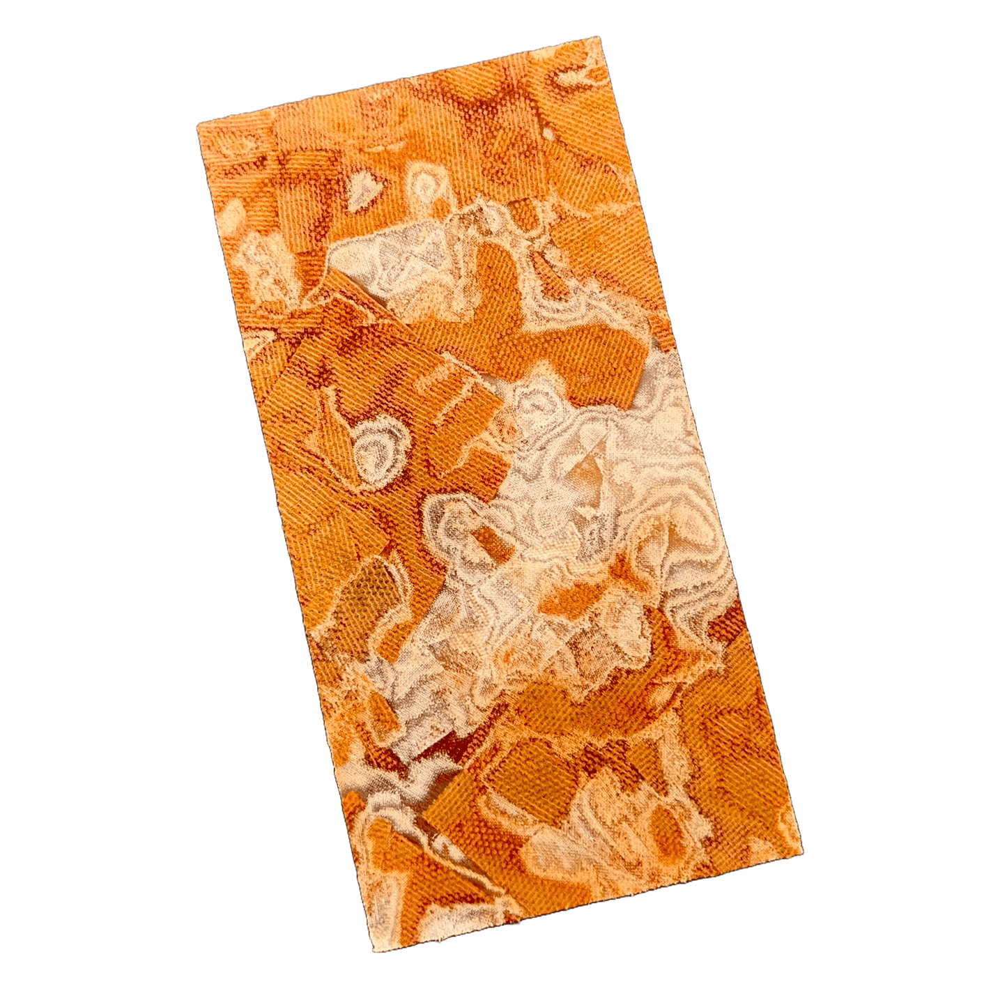 Orange Canvas, Bone Linen Rag/Burl Phenolic