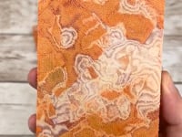 Orange Canvas, Bone Linen Rag/Burl Phenolic