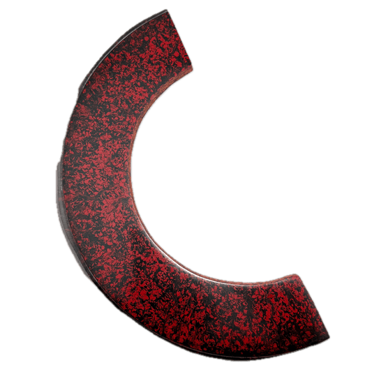 Red and Black 1940's U.S. Bakelite (Rainbow Slab)