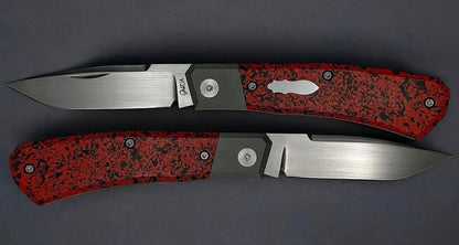 Red and Black 1940's U.S. Bakelite (Rainbow Slab)