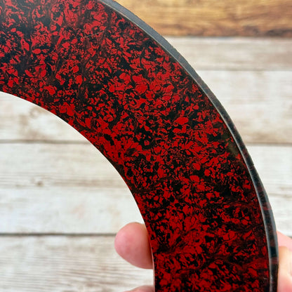 Red and Black 1940's U.S. Bakelite (Rainbow Slab)