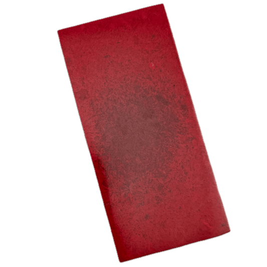 Vintage Ruby Red Rag Micarta