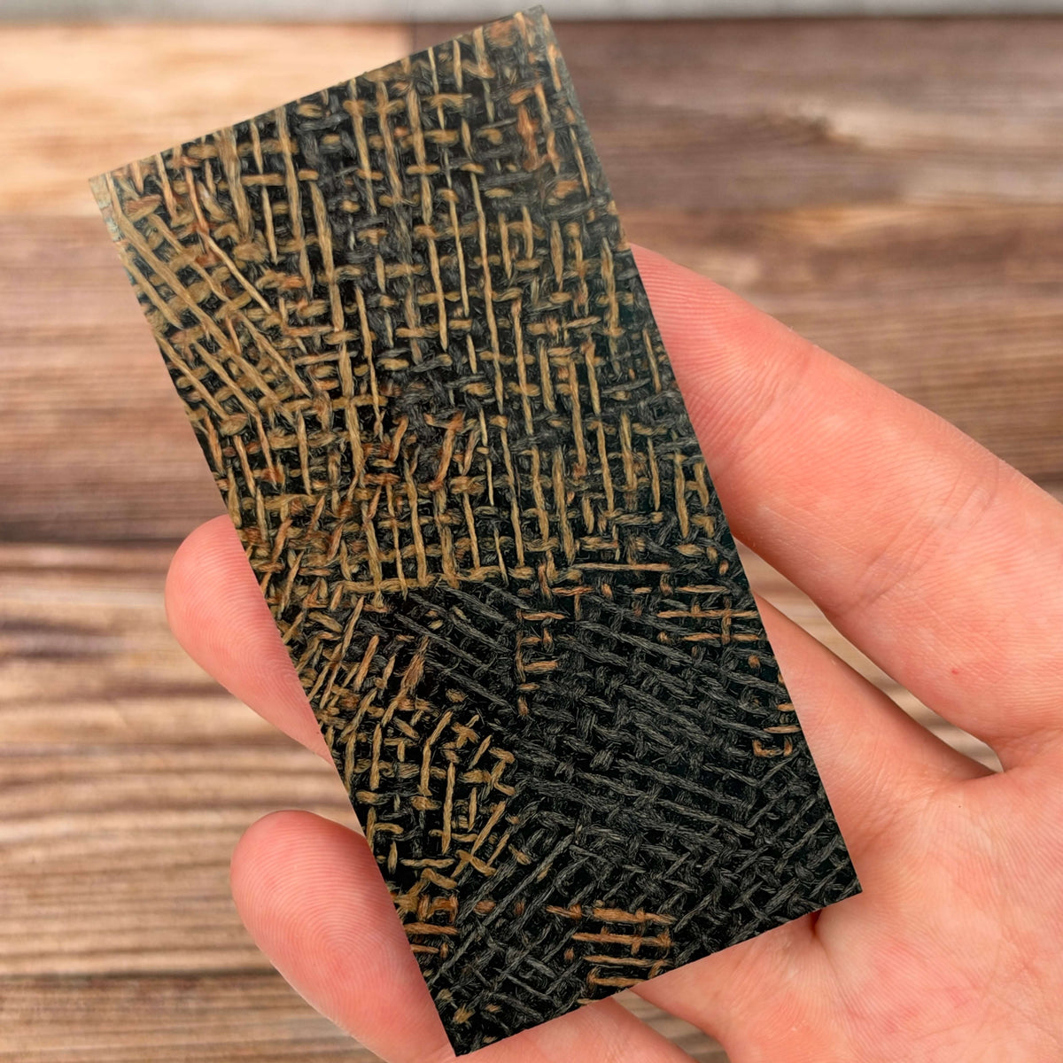 Triple Burlap Burl Micarta