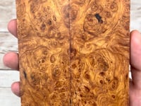 Afzelia Burl Scales (Stabilized by Bitterroot Handle Works) - AFZ08