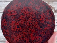 Red and Black 1940's U.S. Bakelite (Round Slab)